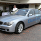 The 2005-2007 BMW Hydrogen 7 parked outside a Ted conference.